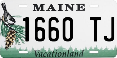 ME license plate 1660TJ