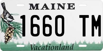 ME license plate 1660TM