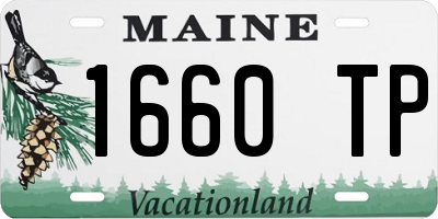 ME license plate 1660TP