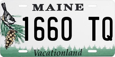 ME license plate 1660TQ