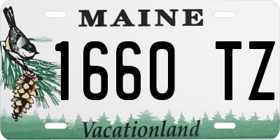 ME license plate 1660TZ