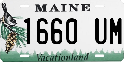 ME license plate 1660UM