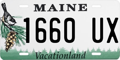 ME license plate 1660UX