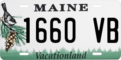 ME license plate 1660VB