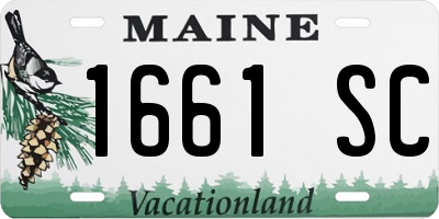 ME license plate 1661SC