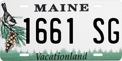 ME license plate 1661SG