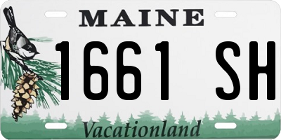ME license plate 1661SH