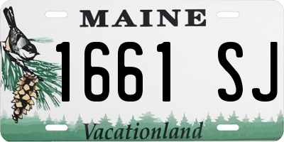 ME license plate 1661SJ