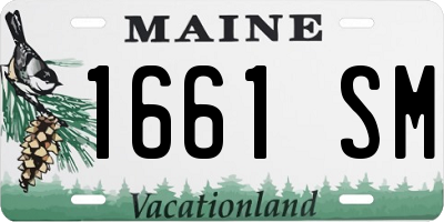 ME license plate 1661SM