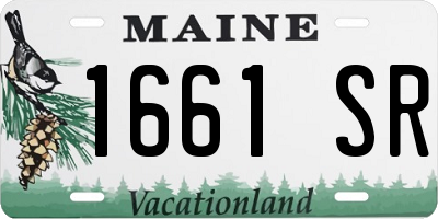 ME license plate 1661SR