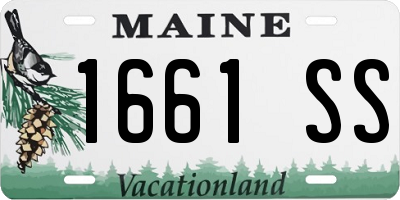 ME license plate 1661SS
