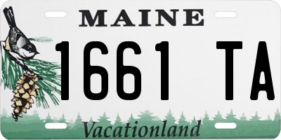 ME license plate 1661TA