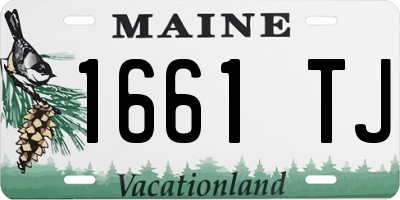 ME license plate 1661TJ
