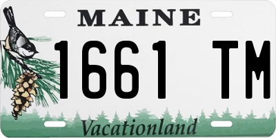 ME license plate 1661TM