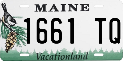 ME license plate 1661TQ