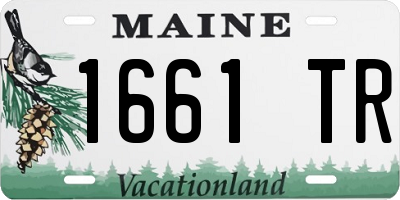ME license plate 1661TR