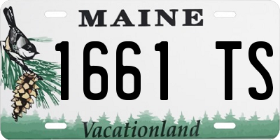 ME license plate 1661TS