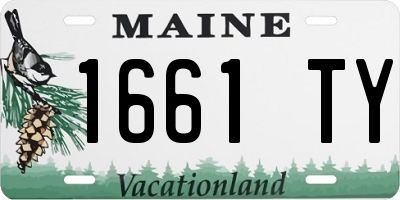 ME license plate 1661TY