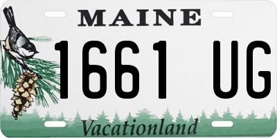ME license plate 1661UG