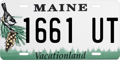 ME license plate 1661UT