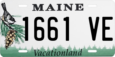 ME license plate 1661VE