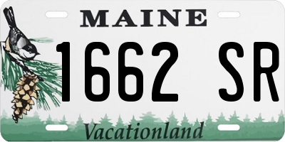 ME license plate 1662SR