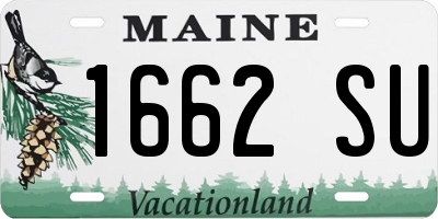 ME license plate 1662SU