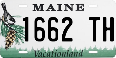 ME license plate 1662TH