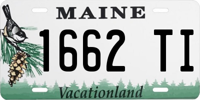 ME license plate 1662TI