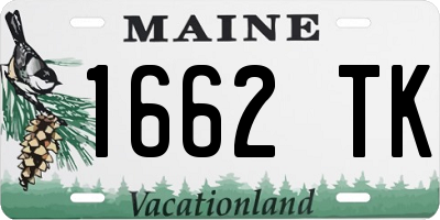 ME license plate 1662TK