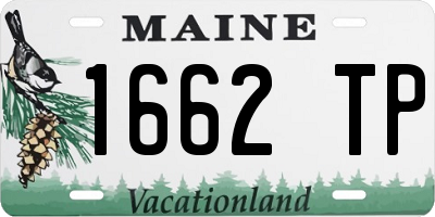 ME license plate 1662TP