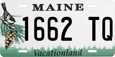 ME license plate 1662TQ