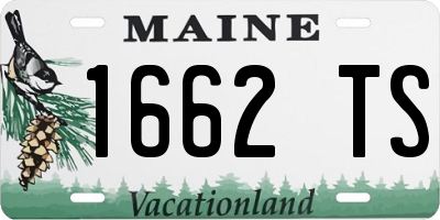 ME license plate 1662TS