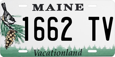 ME license plate 1662TV