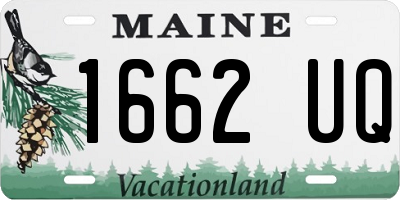 ME license plate 1662UQ