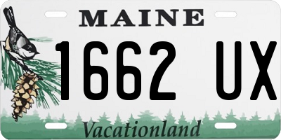 ME license plate 1662UX