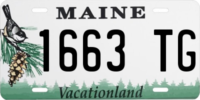 ME license plate 1663TG