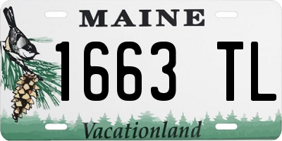 ME license plate 1663TL