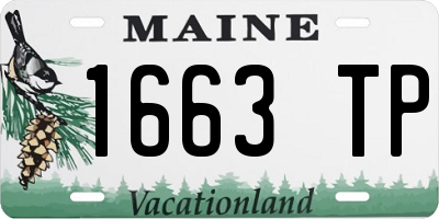 ME license plate 1663TP