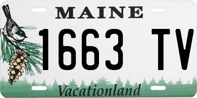 ME license plate 1663TV