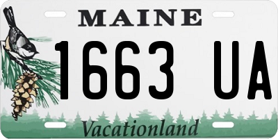 ME license plate 1663UA