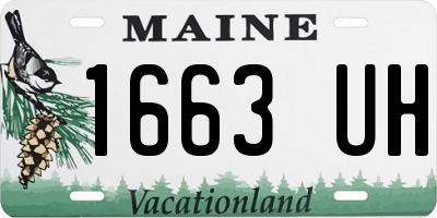 ME license plate 1663UH