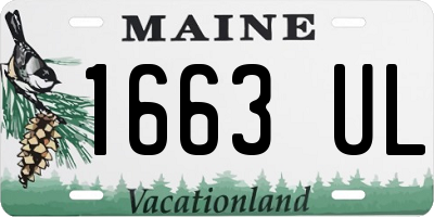 ME license plate 1663UL