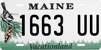 ME license plate 1663UU