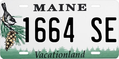 ME license plate 1664SE