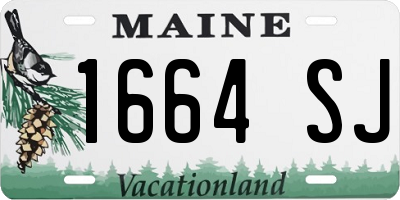 ME license plate 1664SJ
