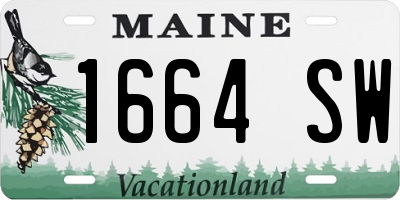 ME license plate 1664SW