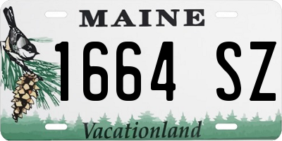 ME license plate 1664SZ