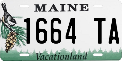 ME license plate 1664TA
