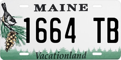 ME license plate 1664TB